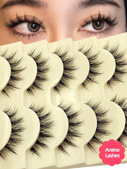 Spiky Manga False Eyelashes – 2–10 Pairs - alotasawkli