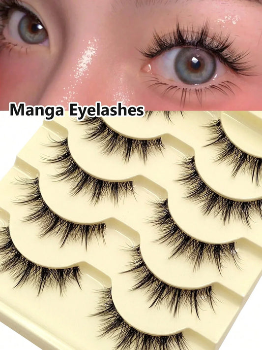 Spiky Manga False Eyelashes – 2–10 Pairs - alotasawkli