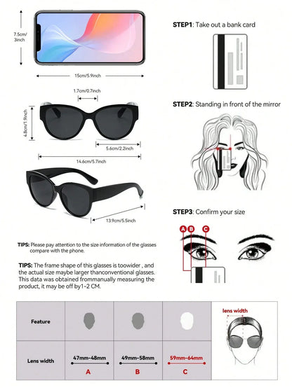 SHEIN-Polarized sunglasses, classic geometric plastic frame, unisex - alotasawkli