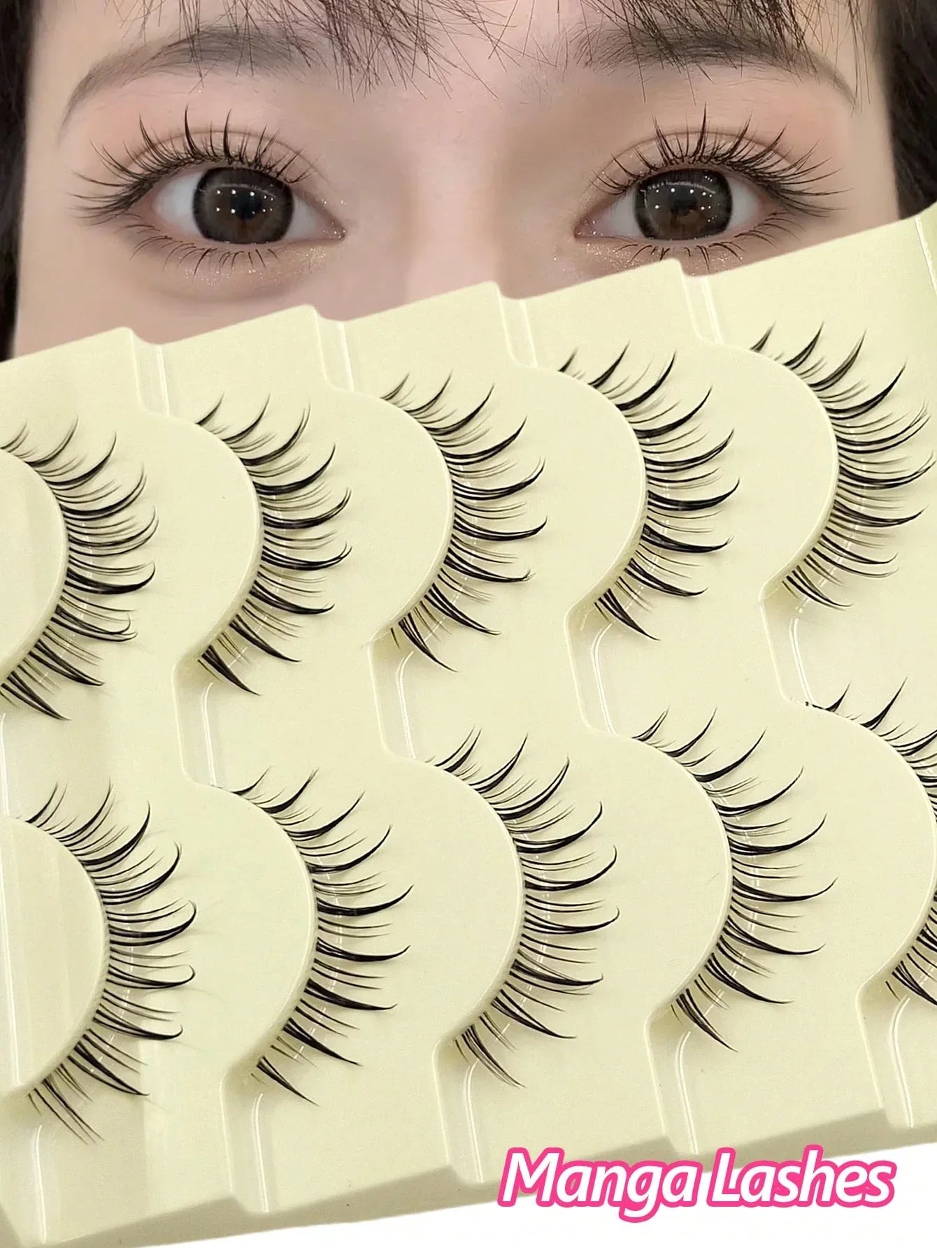 Spiky Manga False Eyelashes – 2–10 Pairs - alotasawkli