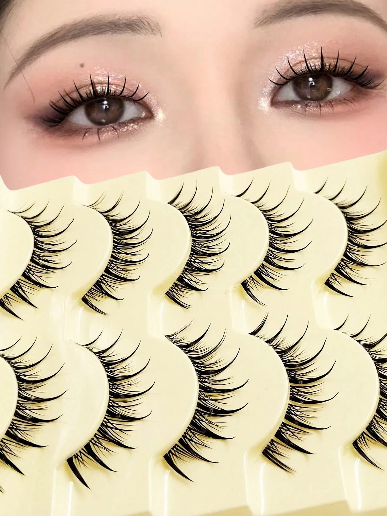 Spiky Manga False Eyelashes – 2–10 Pairs - alotasawkli