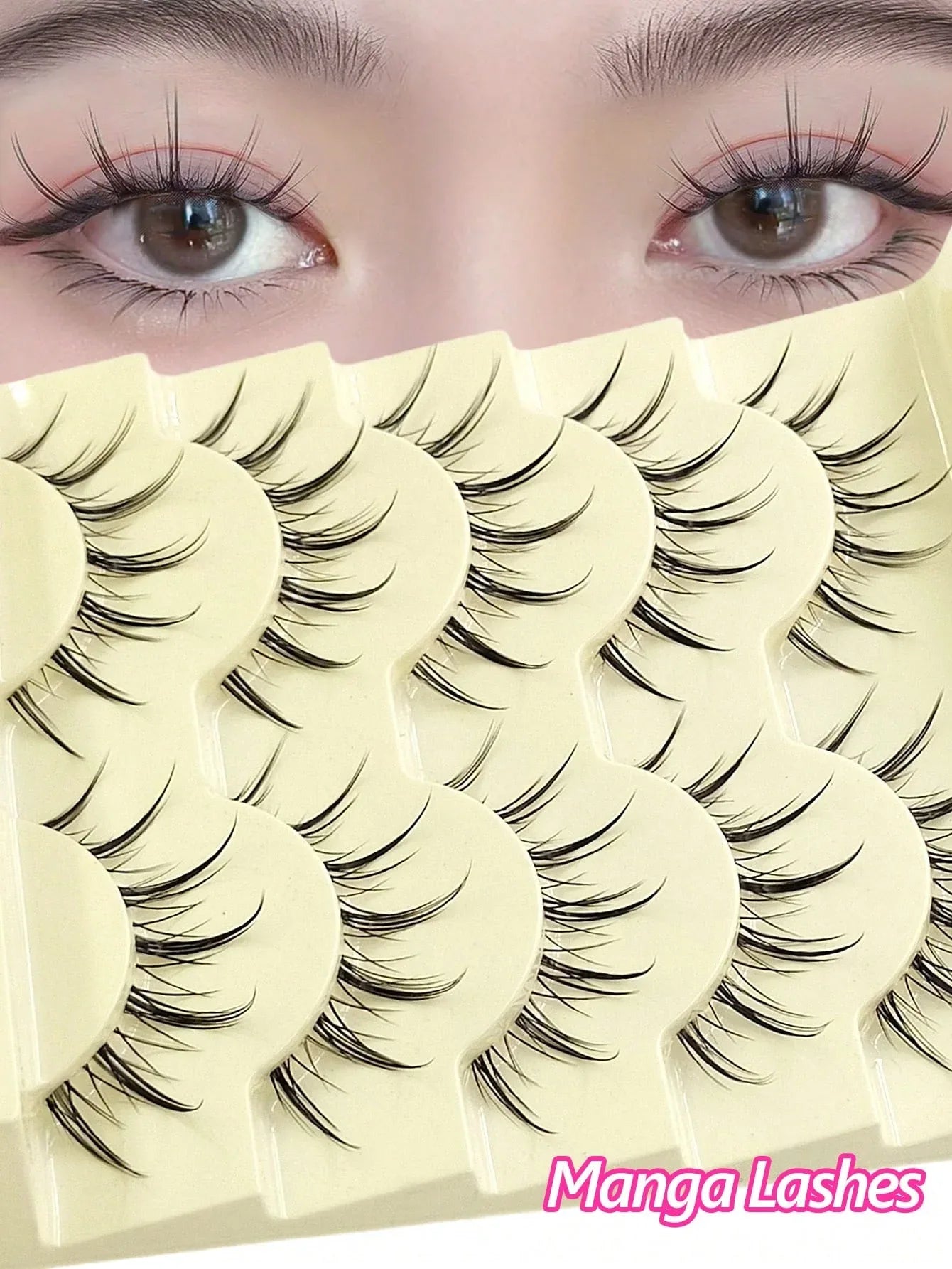 Spiky Manga False Eyelashes – 2–10 Pairs - alotasawkli