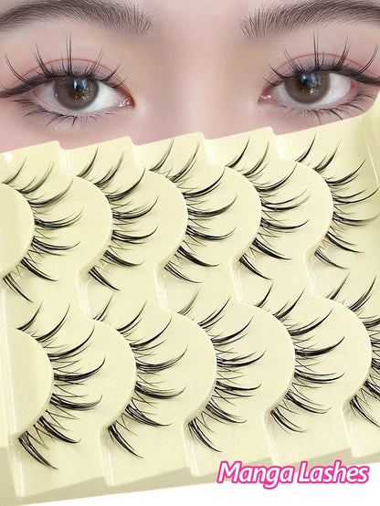 Spiky Manga False Eyelashes – 2–10 Pairs - alotasawkli