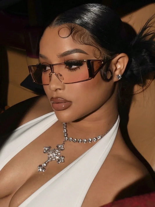 SHEIN- Piece Stylish Metal Frame Sunglasses, Beach Sunglasses for Camping - alotasawkli