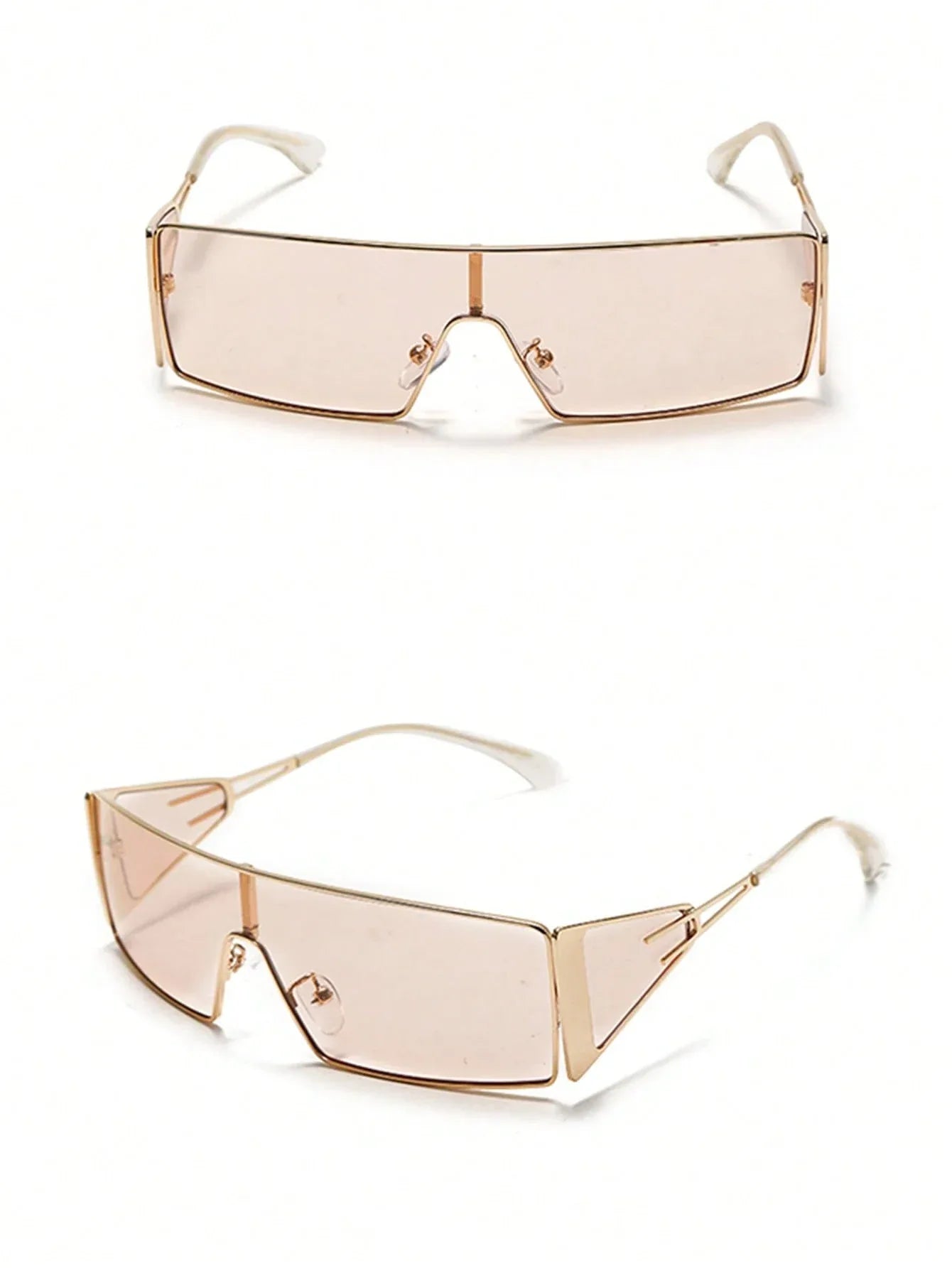 SHEIN- Piece Stylish Metal Frame Sunglasses, Beach Sunglasses for Camping - alotasawkli