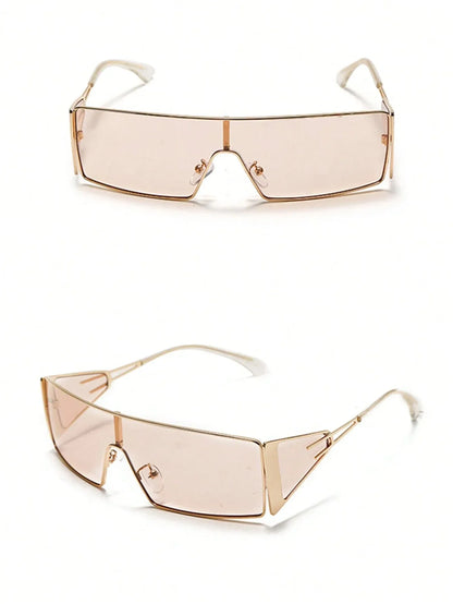 SHEIN- Piece Stylish Metal Frame Sunglasses, Beach Sunglasses for Camping - alotasawkli