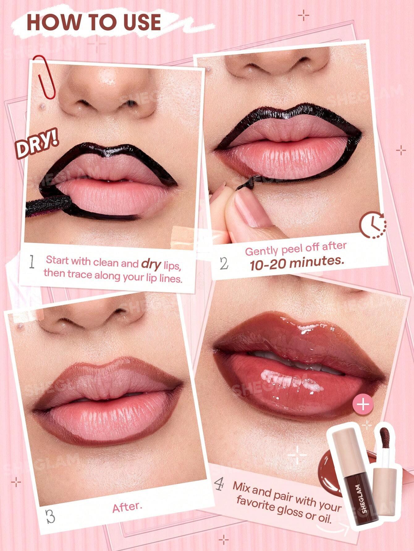 SHEGLAM Fall In Line Peel-Off Lip Liner – Pinky Promise - alotasawkli