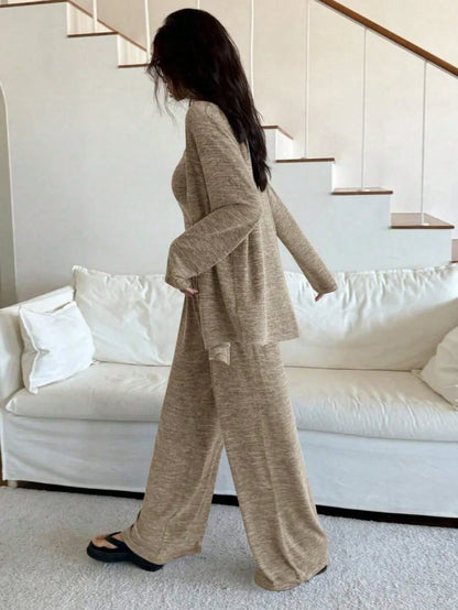 The Ultimate Comfort: 3-Piece Soft Knit Lounge Set - alotasawkli