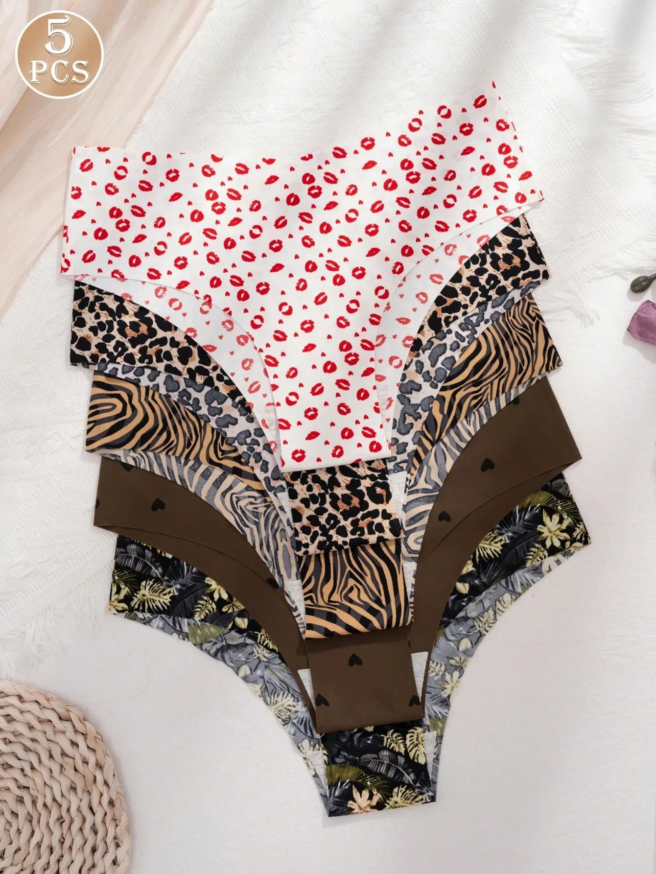 5-Piece Women’s Panty Set – Comfortable, Soft, Breathable & Attractive - alotasawkli