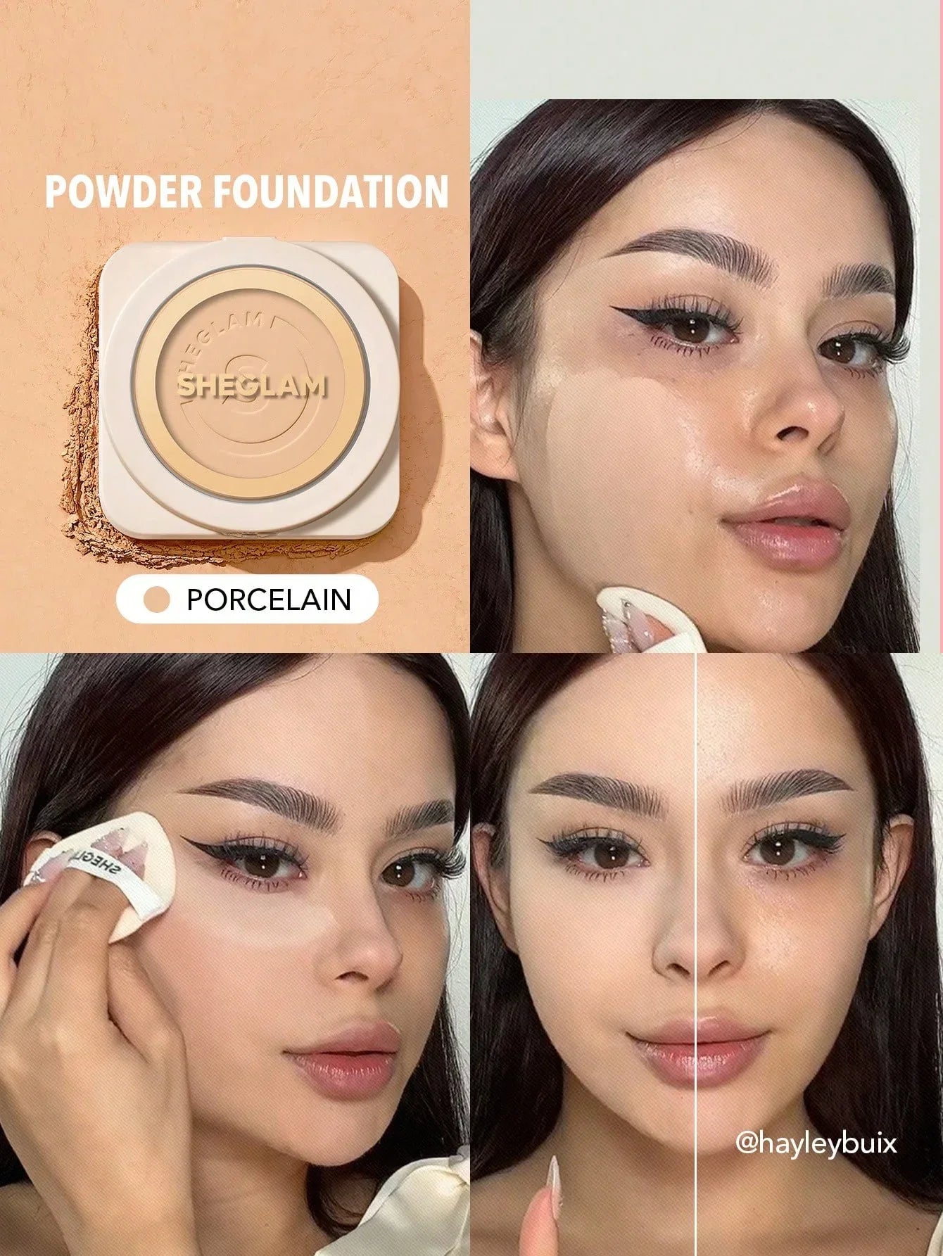 SHEGLAM Skin-Focus High-Coverage Foundation Powder – Porcelain - alotasawkli