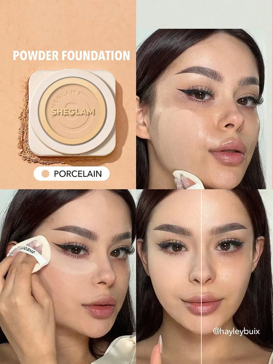 SHEGLAM Skin-Focus High-Coverage Foundation Powder – Porcelain - alotasawkli
