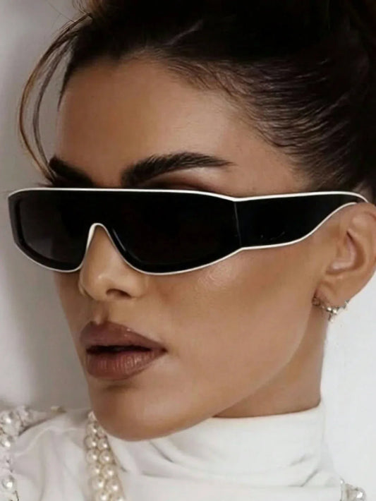 SHEIN-Fashionable new retro sunglasses with a small cat-eye frame for women and men - alotasawkli