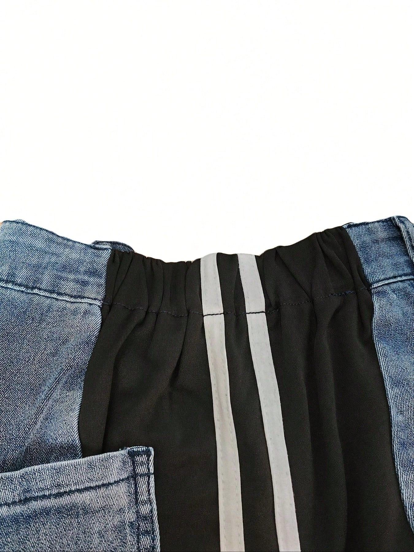 SHEIN-Women's wide-leg trousers with a colorful striped design - alotasawkli