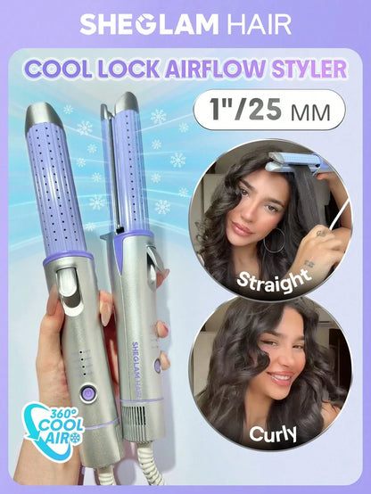 SHEGLAM Hair Cool Lock Airflow Styler: The 2-in-1 Tool - alotasawkli