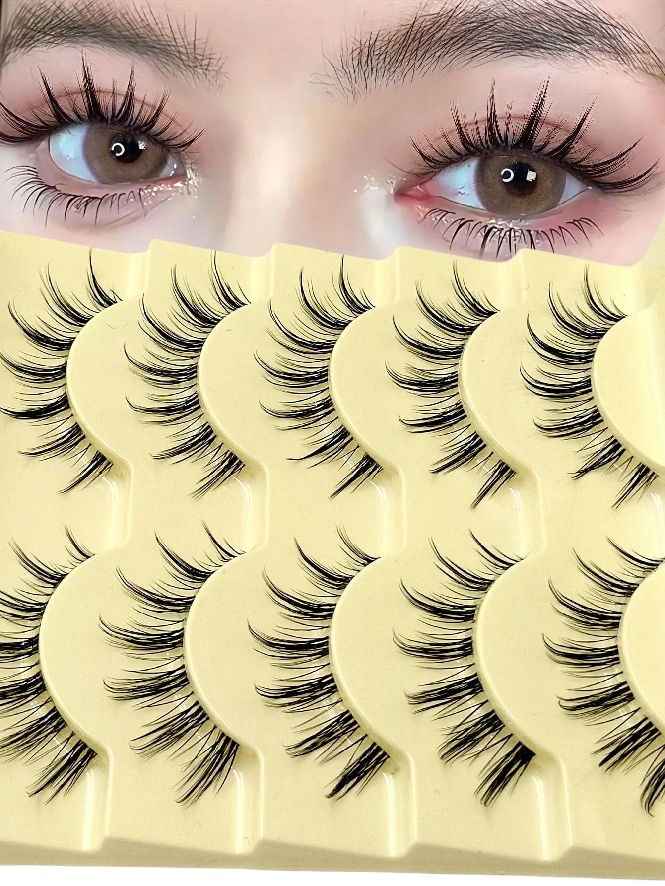 Spiky Manga False Eyelashes – 2–10 Pairs - alotasawkli