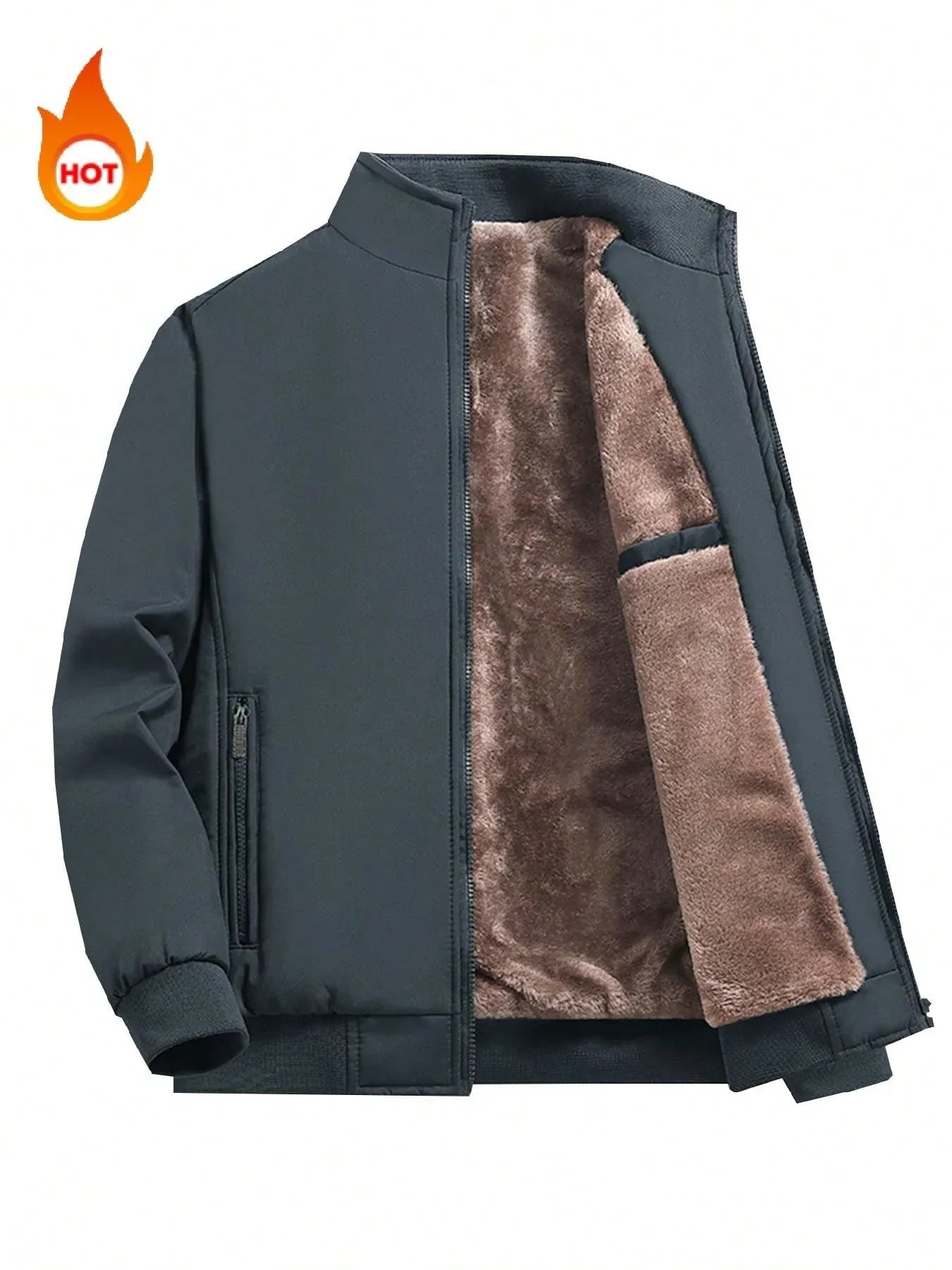 SHEIN-Men's Classic Padded Hooded Jacket - alotasawkli