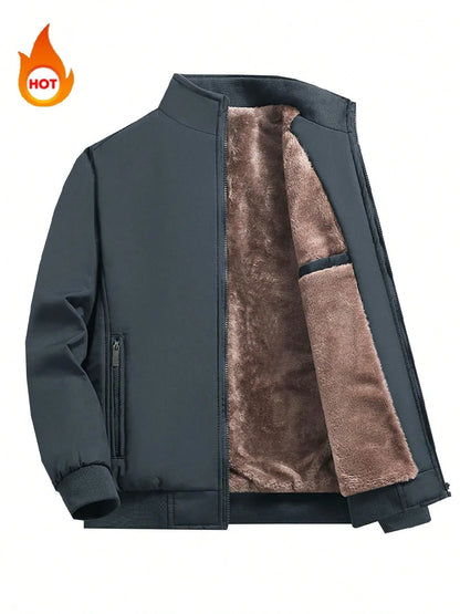 SHEIN-Men's Classic Padded Hooded Jacket - alotasawkli