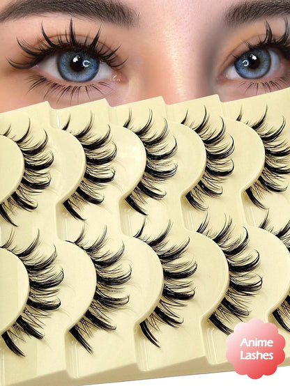 Spiky Manga False Eyelashes – 2–10 Pairs - alotasawkli