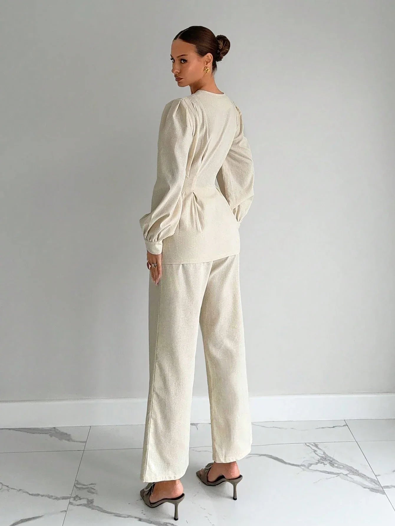 -SHEIN-Siren Gaze Long Sleeve Shirt - alotasawkli