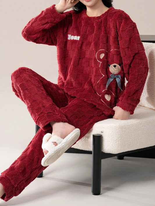 Soft Striped Flannel Pajama Set - alotasawkli