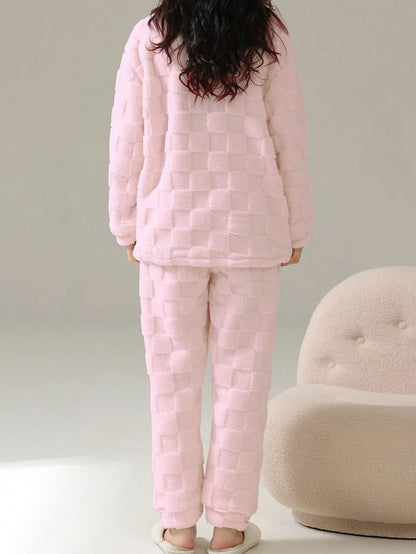 Soft Striped Flannel Pajama Set - alotasawkli