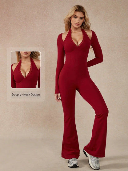 SHEIN-NcmRyu 1 Piece Christmas Jumpsuit - alotasawkli