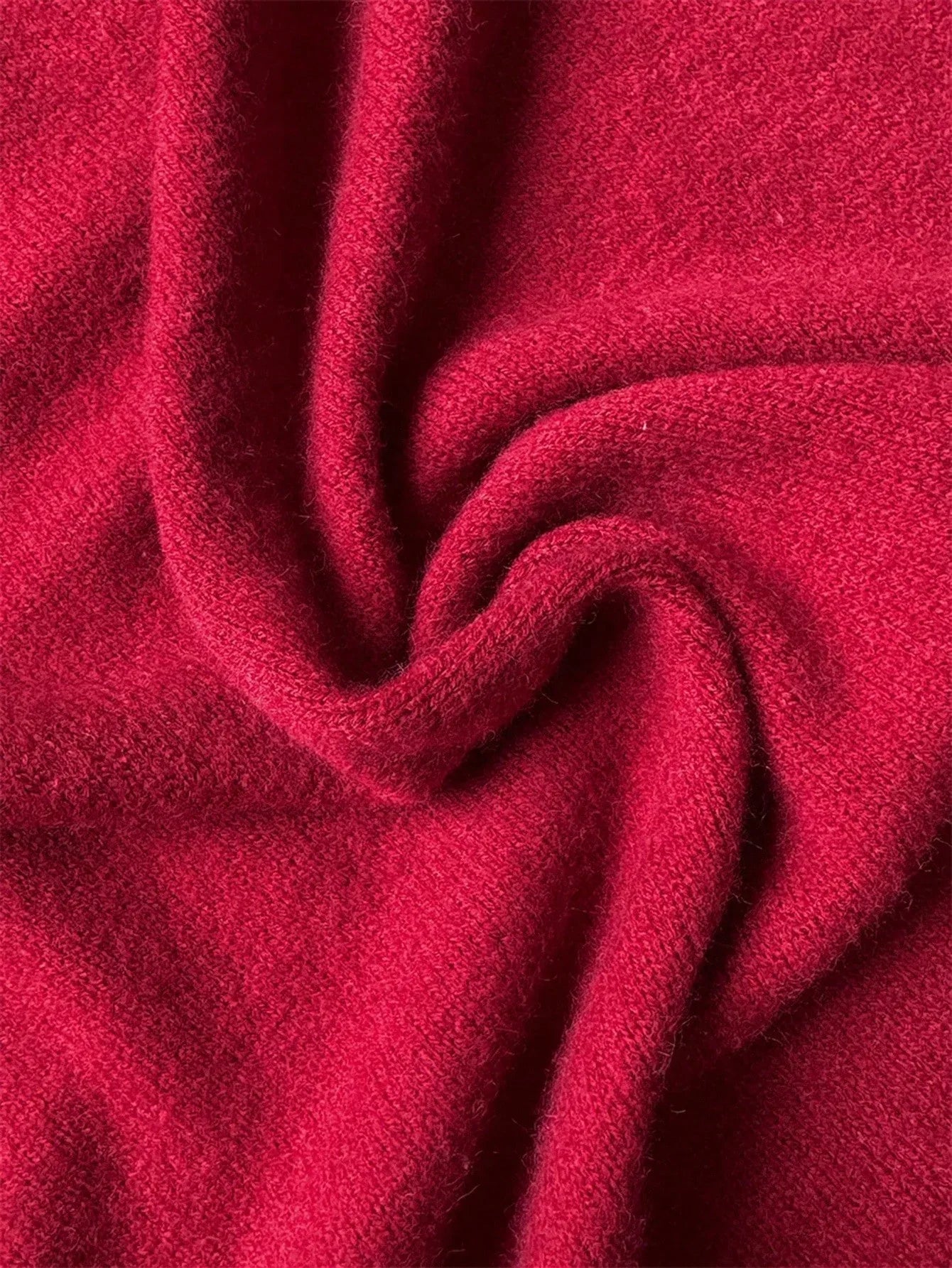 Elenzga Casual Red Knit Dress for Women – Fall/Winter - alotasawkli