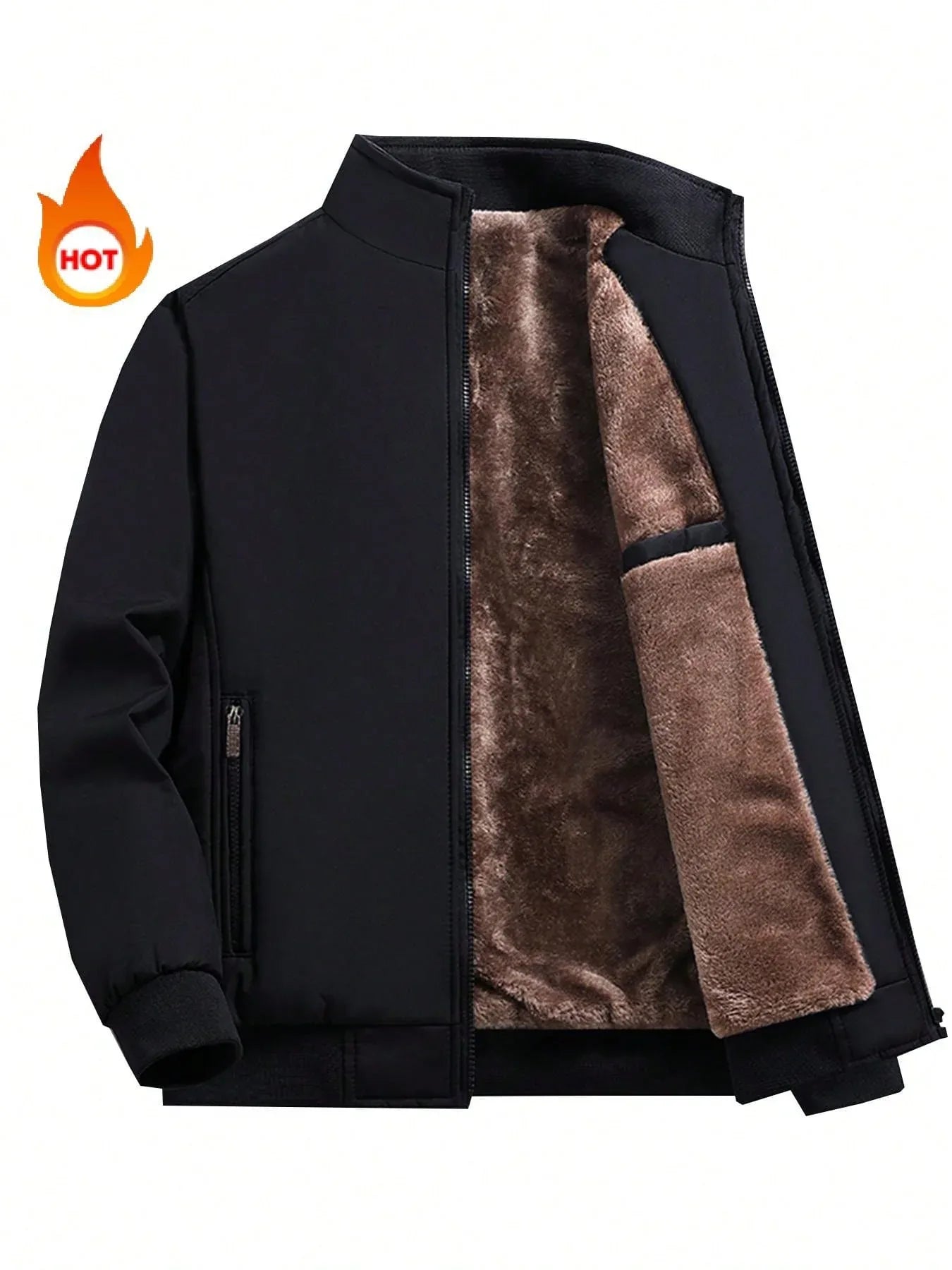 SHEIN-Men's Classic Padded Hooded Jacket - alotasawkli