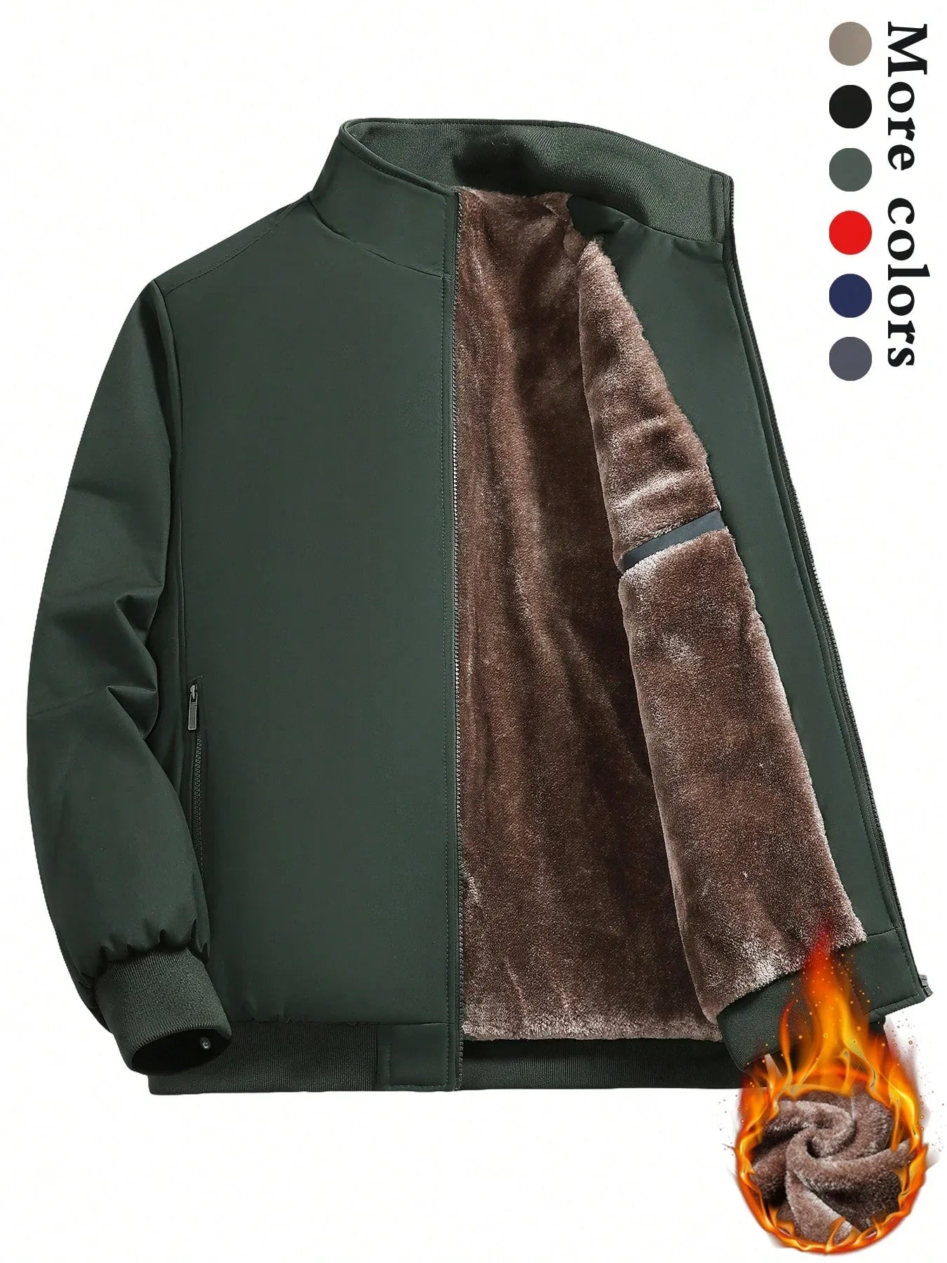 SHEIN-Men's Classic Padded Hooded Jacket - alotasawkli