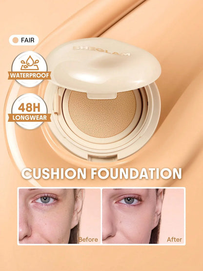 SHEGLAM Lock & Go Long-Lasting Cushion Foundation – Porcelain - alotasawkli