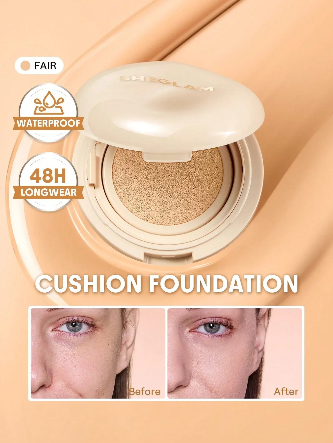 SHEGLAM Skin-Focus High-Coverage Foundation Powder – Porcelain - alotasawkli