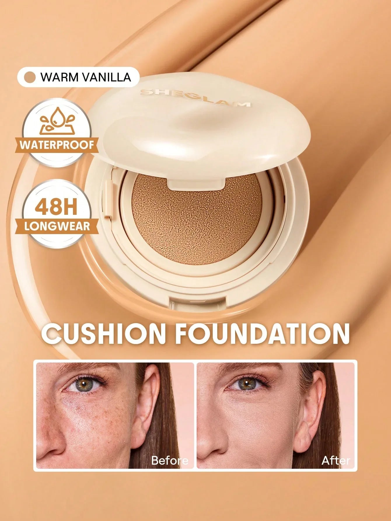 SHEGLAM Skin-Focus High-Coverage Foundation Powder – Porcelain - alotasawkli