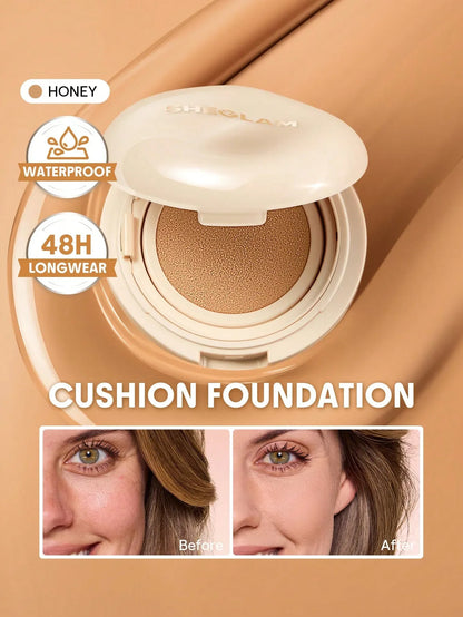 SHEGLAM Lock & Go Long-Lasting Cushion Foundation – Porcelain - alotasawkli