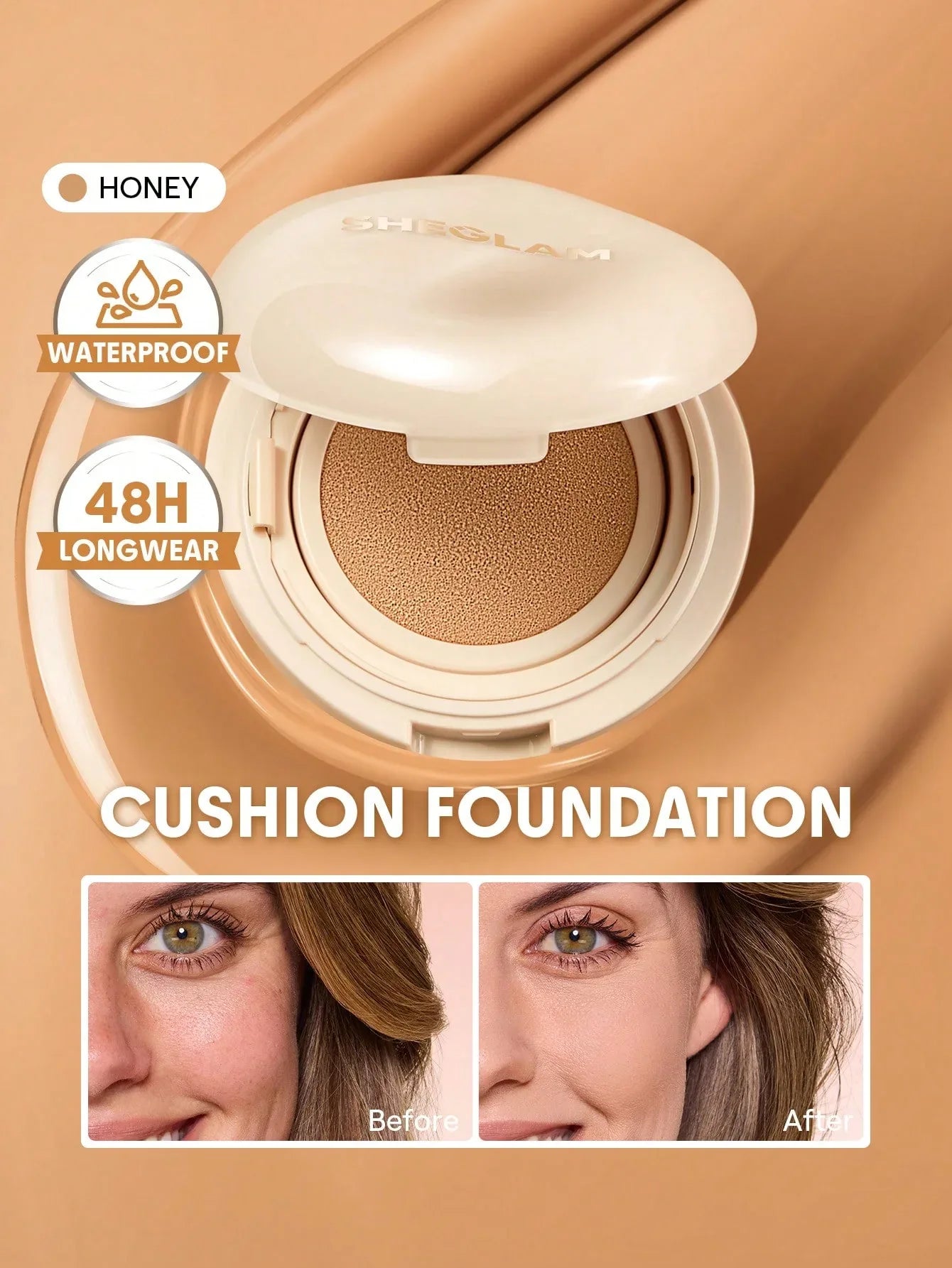 SHEGLAM Skin-Focus High-Coverage Foundation Powder – Porcelain - alotasawkli