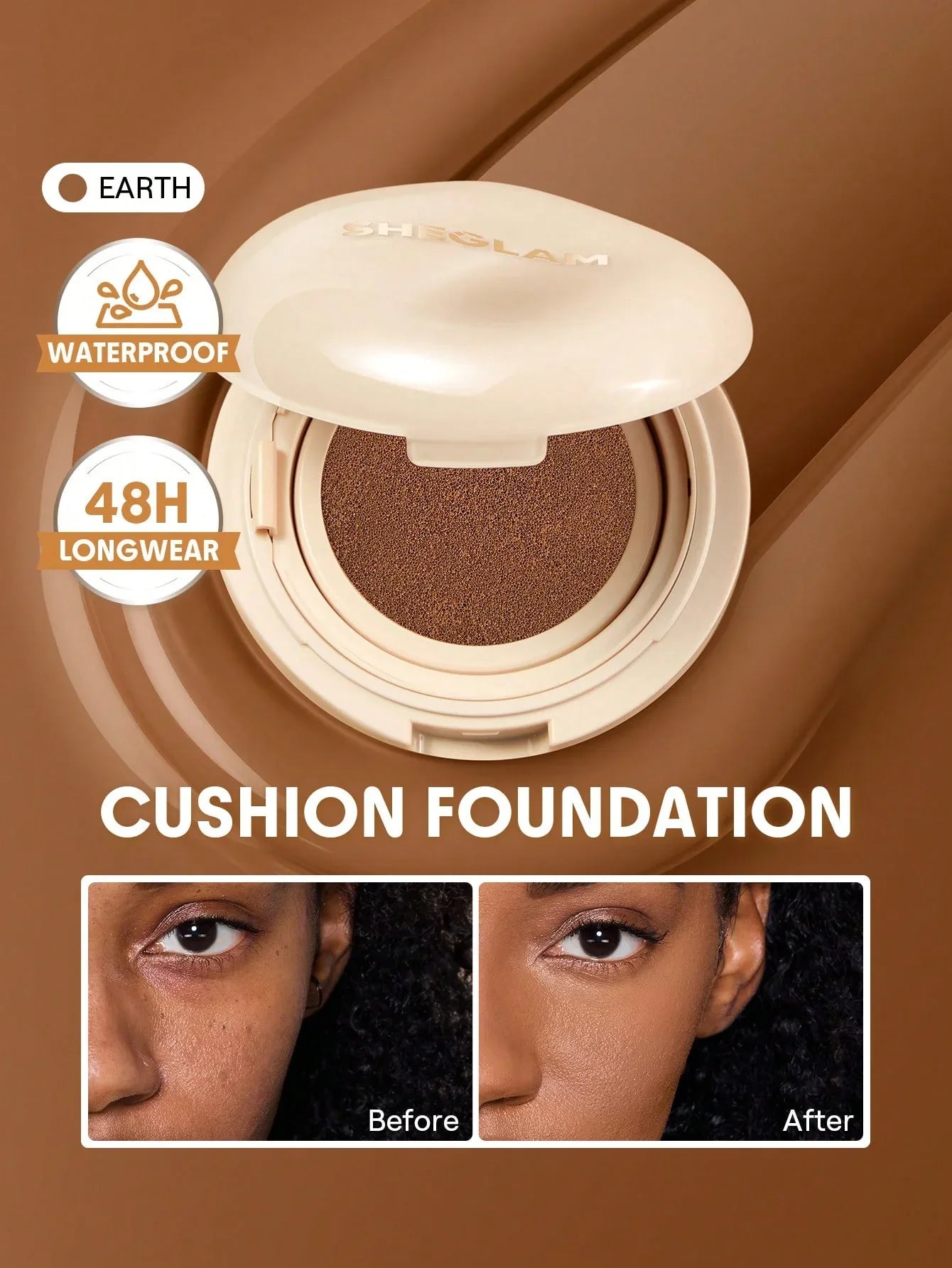 SHEGLAM Skin-Focus High-Coverage Foundation Powder – Porcelain - alotasawkli