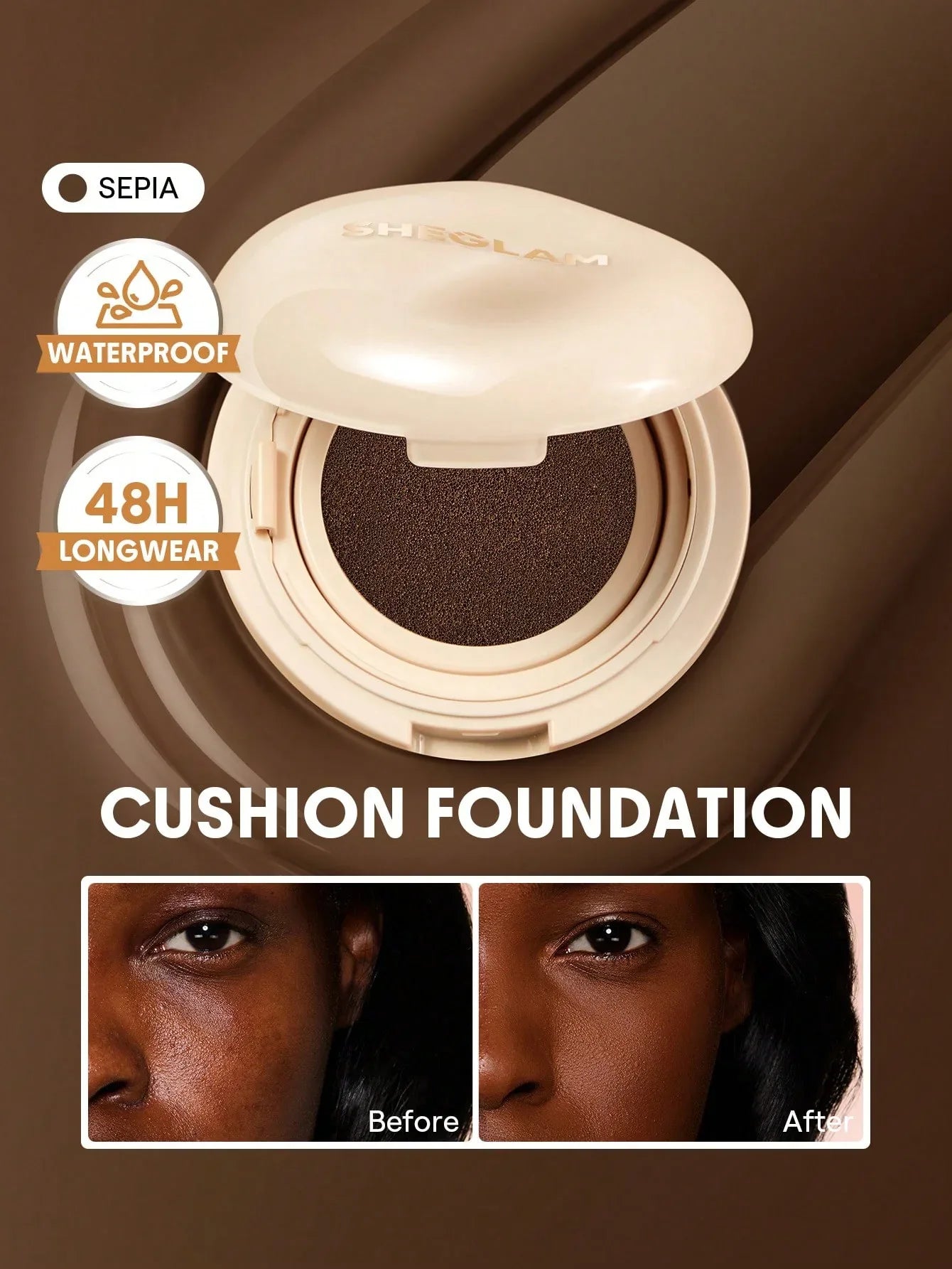 SHEGLAM Skin-Focus High-Coverage Foundation Powder – Porcelain - alotasawkli