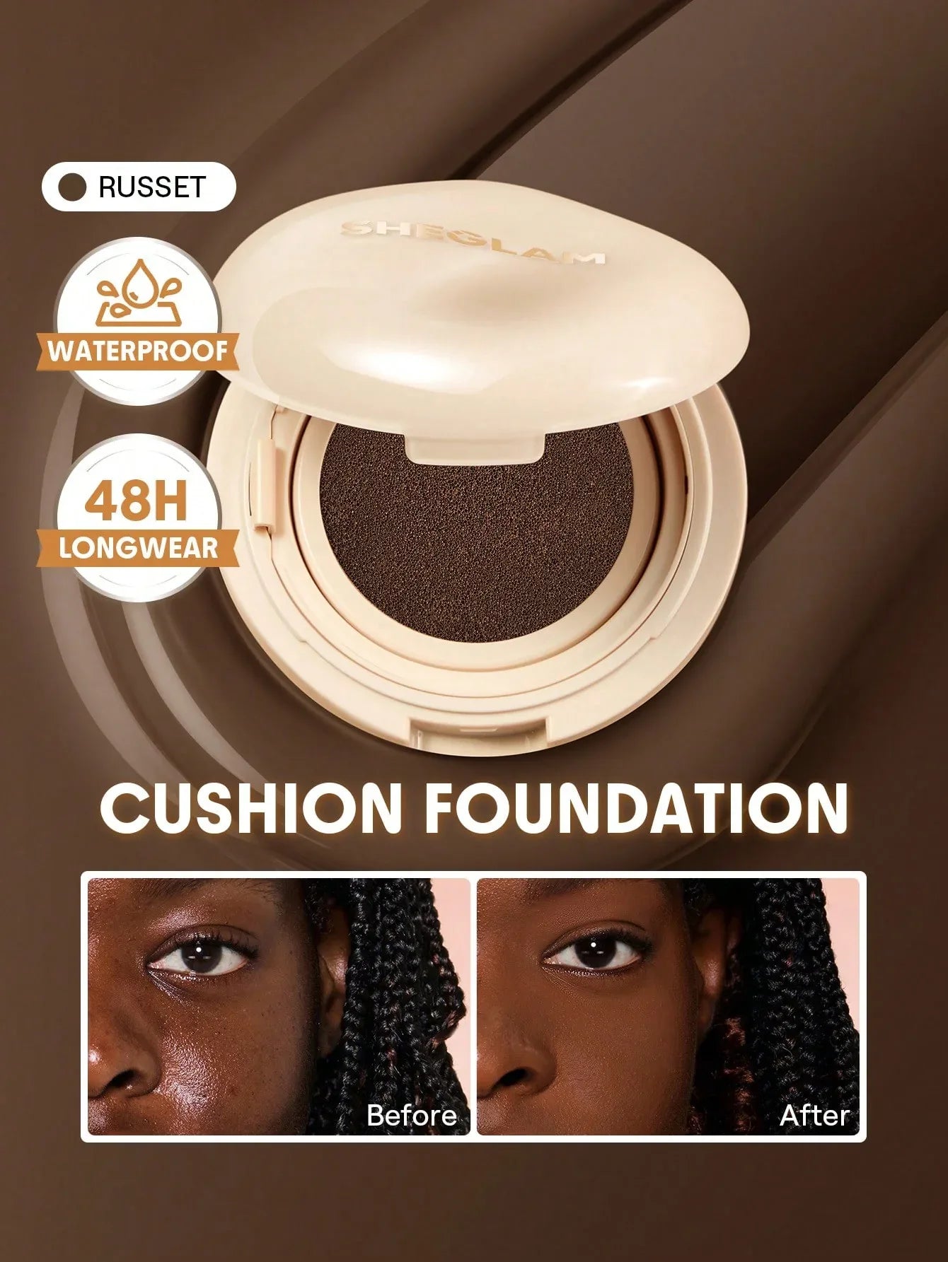 SHEGLAM Skin-Focus High-Coverage Foundation Powder – Porcelain - alotasawkli