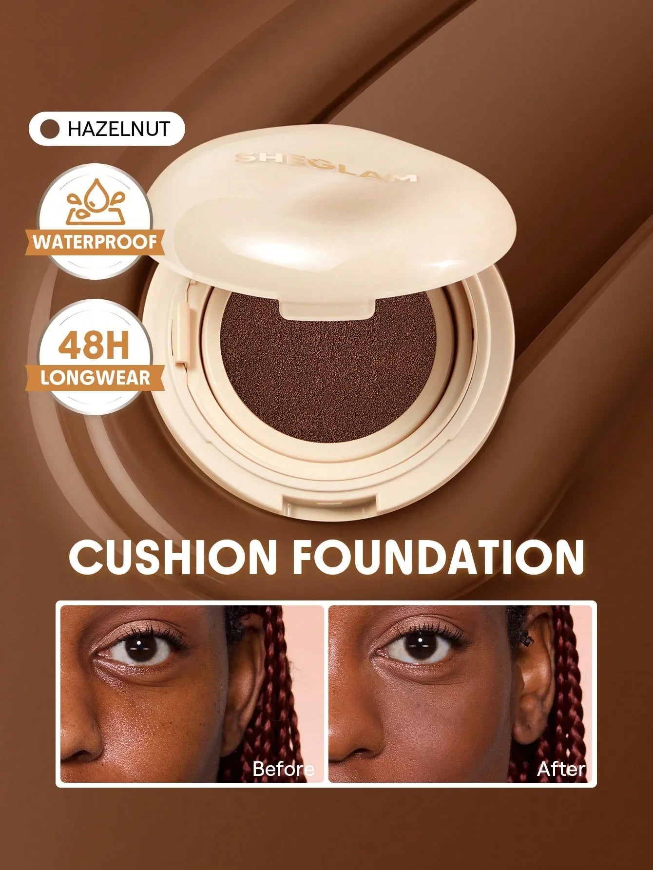SHEGLAM Skin-Focus High-Coverage Foundation Powder – Porcelain - alotasawkli