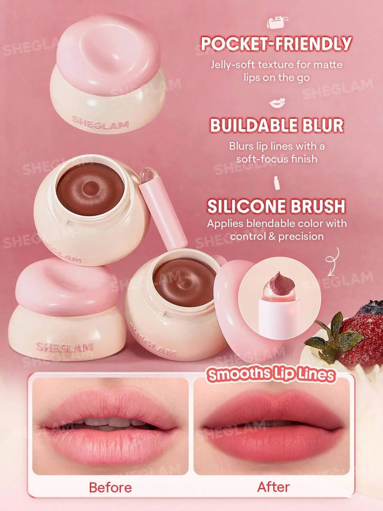 SHEGLAM Bounce Putty Pocket Lip Putty – Tomato Tango - alotasawkli
