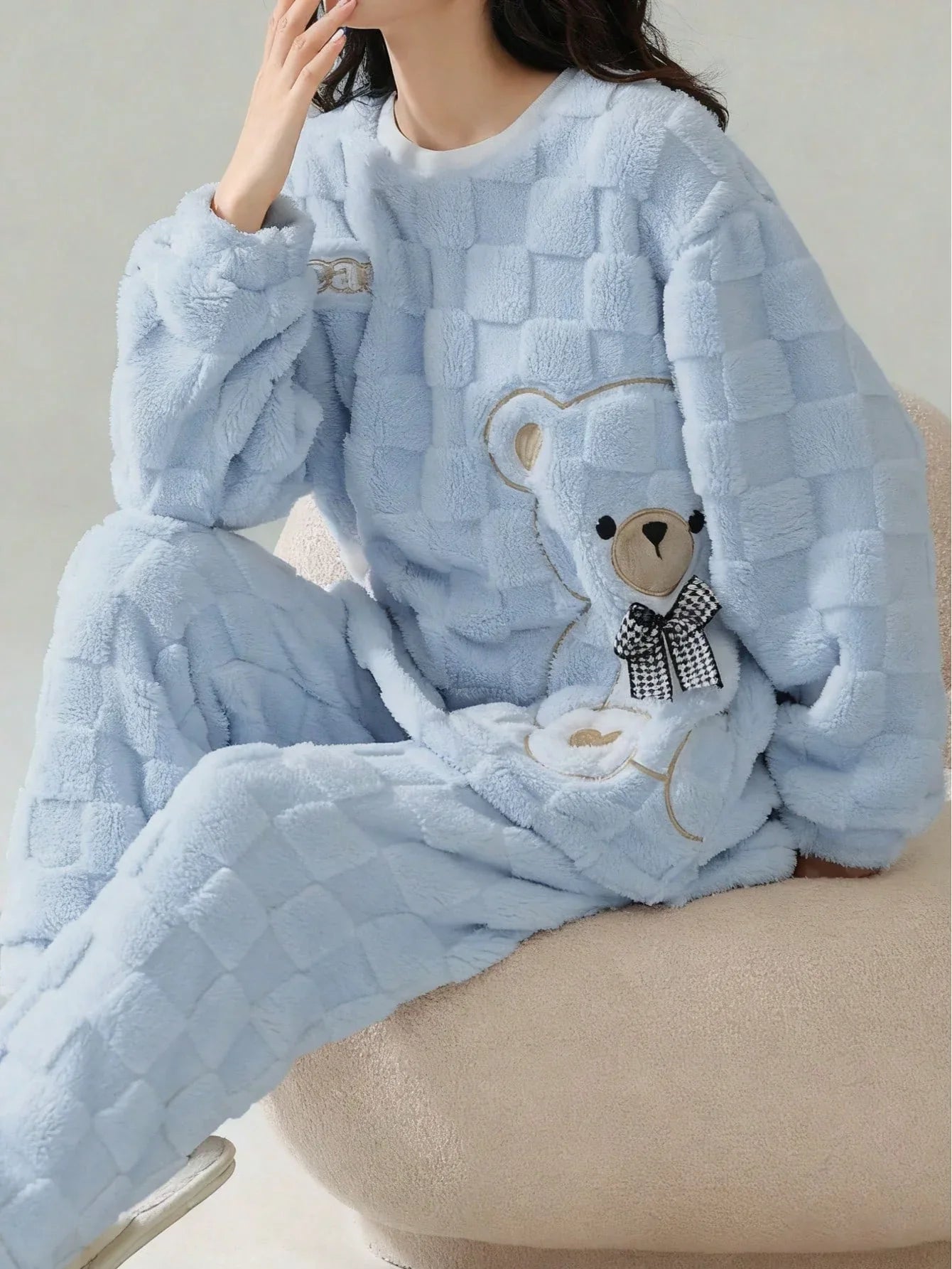 Soft Striped Flannel Pajama Set - alotasawkli