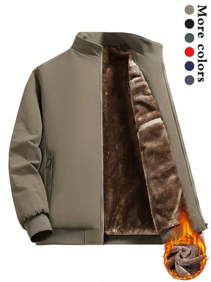 SHEIN-Men's Classic Padded Hooded Jacket - alotasawkli