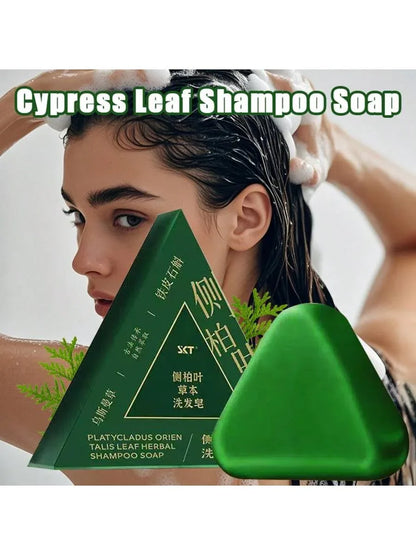 Cypress & Herbal Sky Shampoo Bar – Ginseng-Infused - alotasawkli