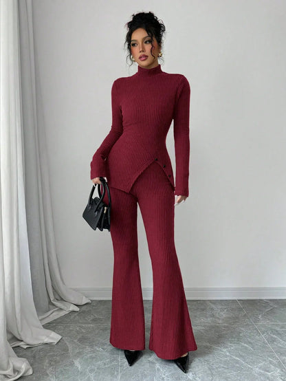 SHEIN-Opuloom 2-piece women's set consisting of a long-sleeved - alotasawkli