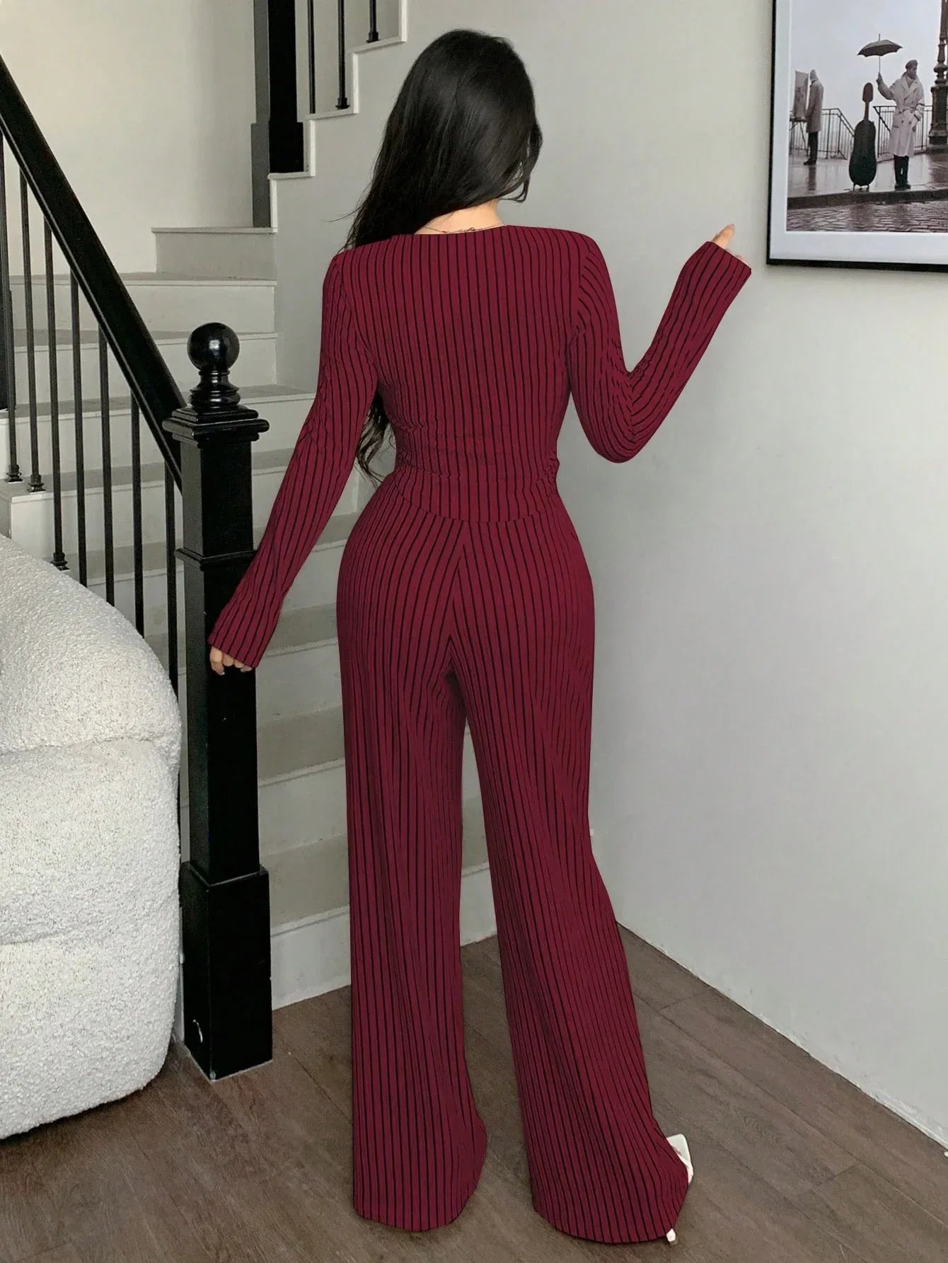 SHEIN-abyoxi Long Sleeve Asymmetrical - alotasawkli