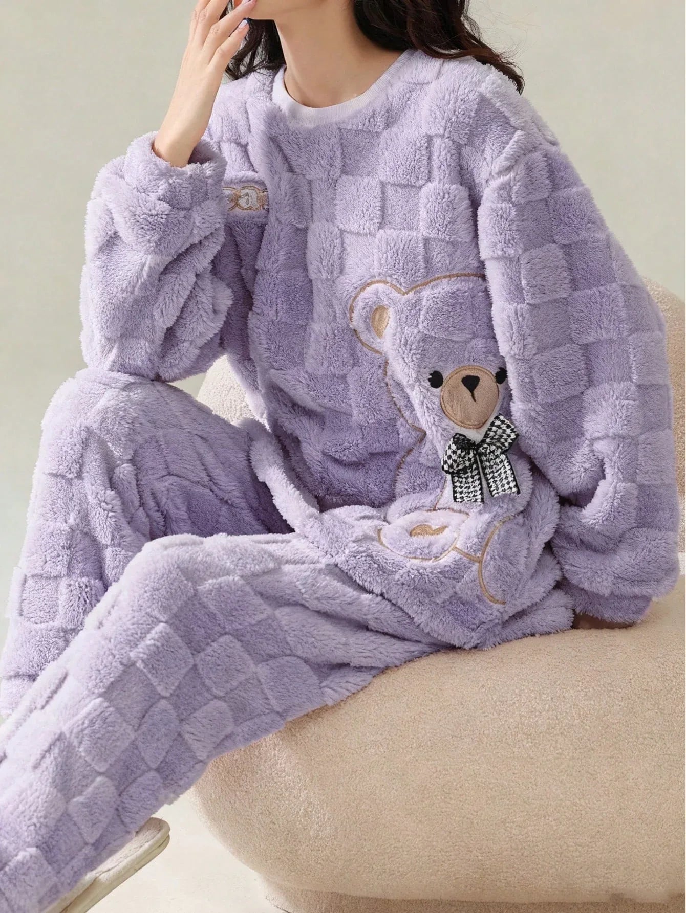 Soft Striped Flannel Pajama Set - alotasawkli