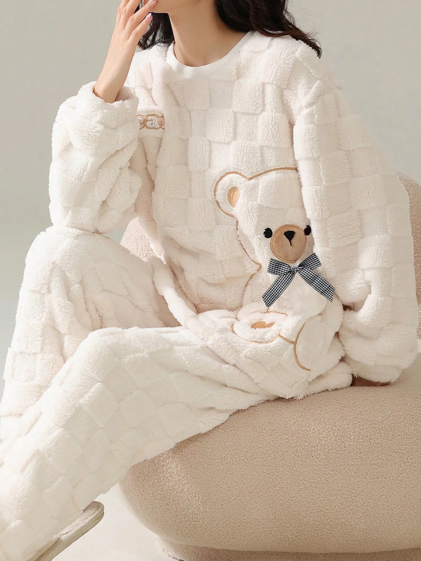 Soft Striped Flannel Pajama Set - alotasawkli