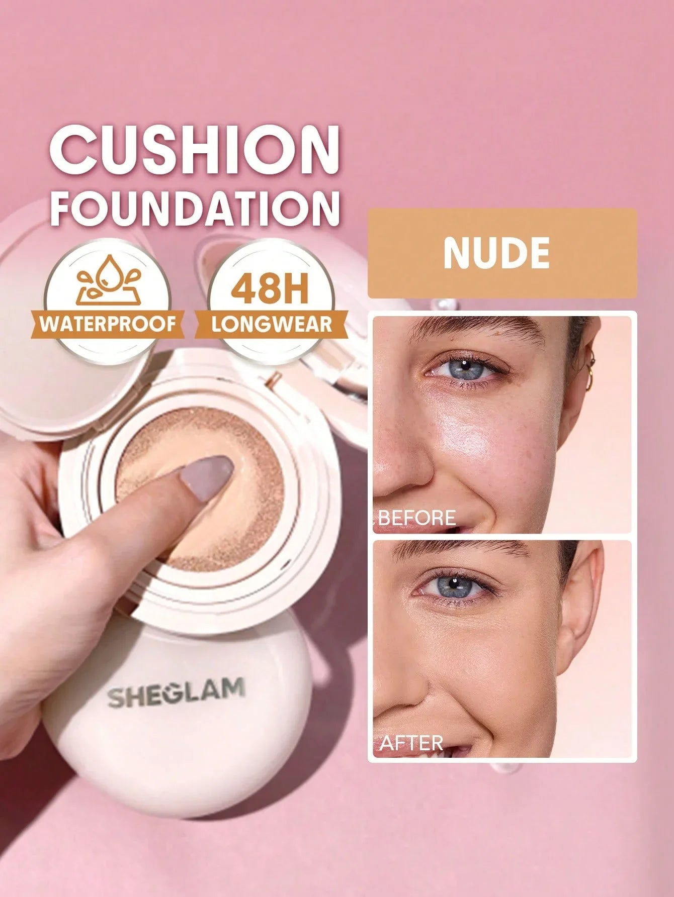 SHEGLAM Skin-Focus High-Coverage Foundation Powder – Porcelain - alotasawkli