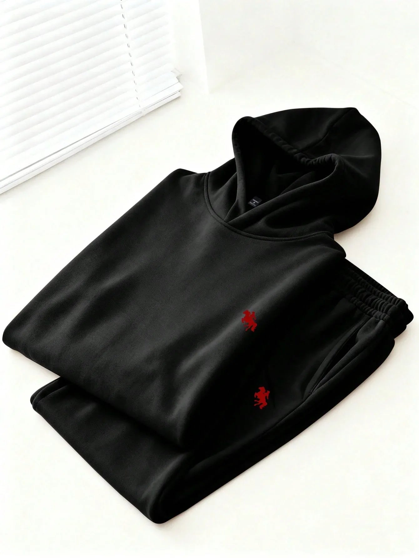 Classic Horse Logo Oversized Hoodie & Jogger Set - alotasawkli
