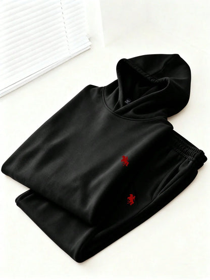 Classic Horse Logo Oversized Hoodie & Jogger Set - alotasawkli