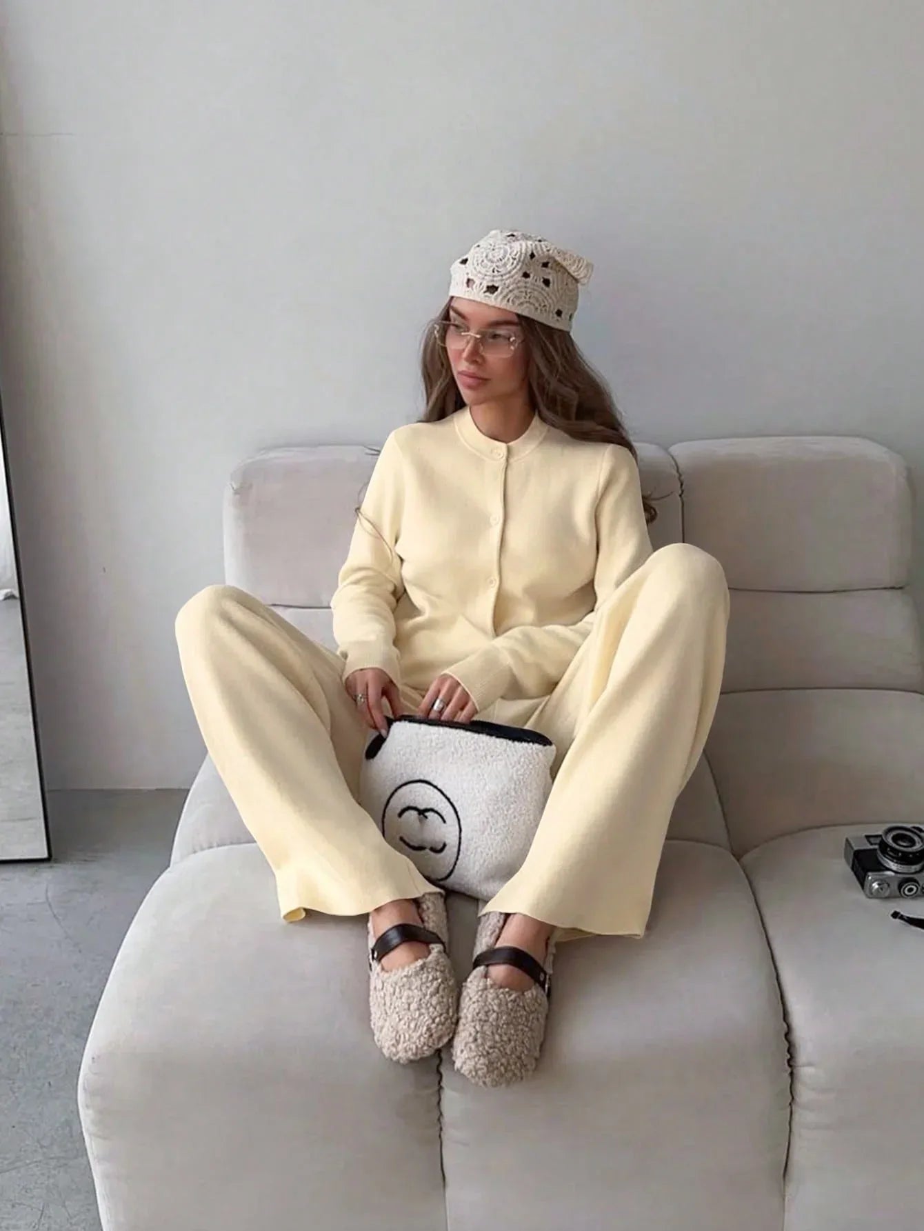 SHEIN-Two-piece set consisting of a long-sleeved cardigan - alotasawkli